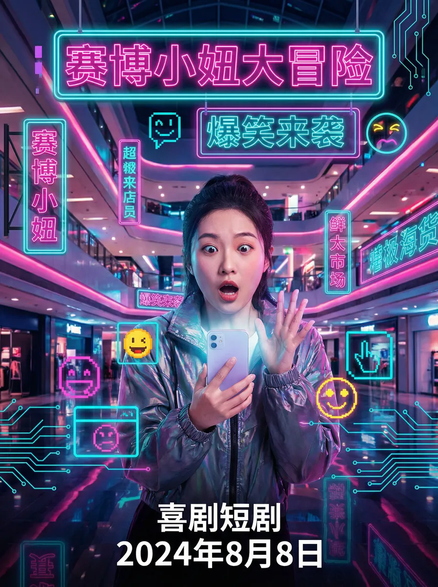 YELLOW视频在线观看最新 搞笑喜剧短剧 - 赛博小妞大冒险海报